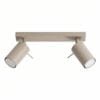 Ring 2-Light Ceiling Bar - Taupe Uncategorized Great Lighting UK Ltd