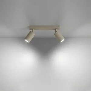 Ring 2-Light Ceiling Bar - Taupe 2 Light Spotlight Great Lighting UK Ltd
