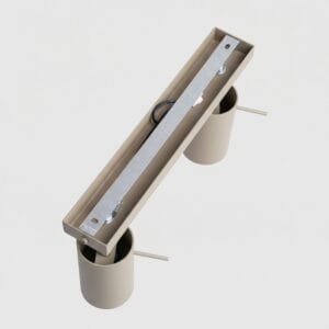 Ring 2-Light Ceiling Bar - Taupe Uncategorized Great Lighting UK Ltd
