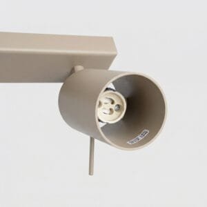 Ring 2-Light Ceiling Bar - Taupe Uncategorized Great Lighting UK Ltd