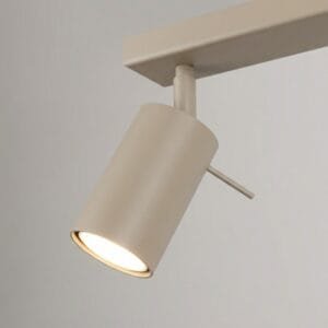 Ring 2-Light Ceiling Bar - Taupe Uncategorized Great Lighting UK Ltd