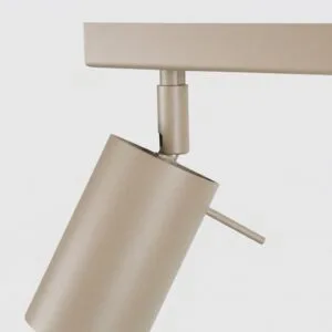 Ring 2-Light Ceiling Bar - Taupe 2 Light Spotlight Great Lighting UK Ltd