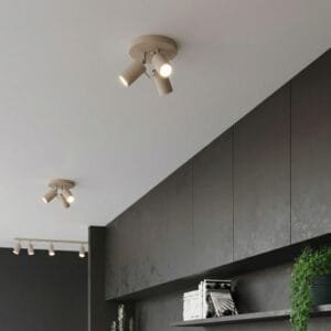 Ring 3-Light Ceiling Cluster - Taupe Uncategorized Great Lighting UK Ltd