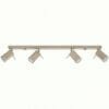 Ring 4-Light Ceiling Bar - Taupe Uncategorized Great Lighting UK Ltd