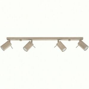 Ring 4-Light Ceiling Bar - Taupe Uncategorized Great Lighting UK Ltd