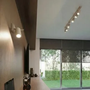 Ring 4-Light Ceiling Bar - Taupe Uncategorized Great Lighting UK Ltd