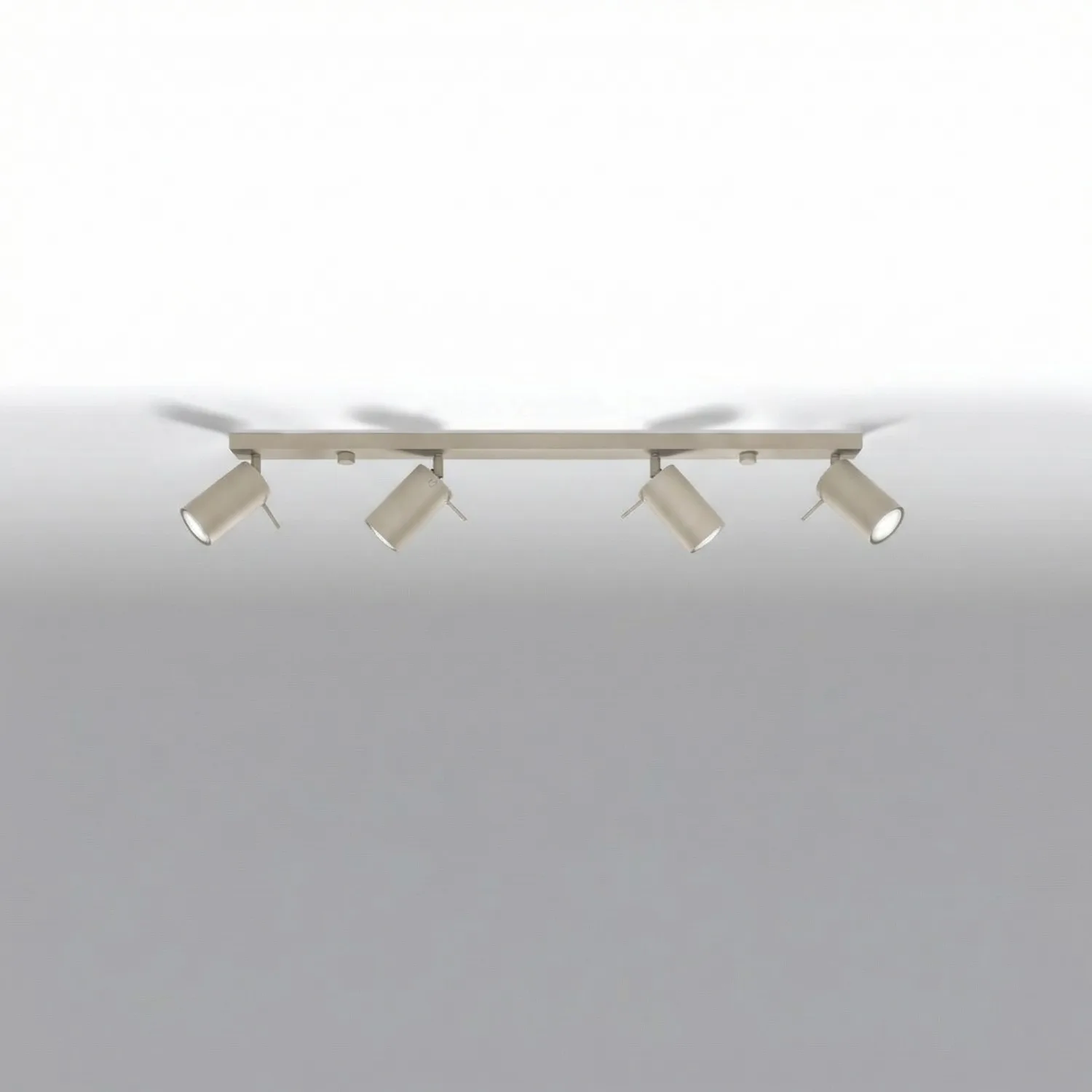 Ring 4-Light Ceiling Bar - Taupe Uncategorized Great Lighting UK Ltd