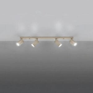 Ring 4-Light Ceiling Bar - Taupe Uncategorized Great Lighting UK Ltd