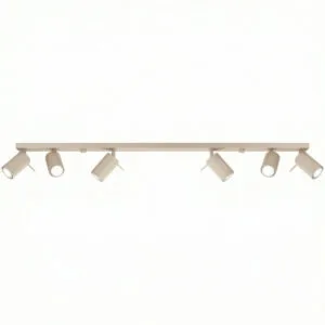 Ring 6-Light Ceiling Bar - Taupe Uncategorized Great Lighting UK Ltd