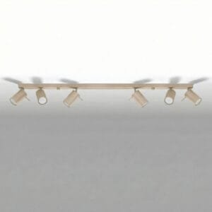 Ring 6-Light Ceiling Bar - Taupe Uncategorized Great Lighting UK Ltd