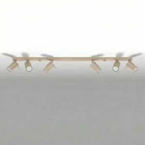 Ring 6-Light Ceiling Bar - Taupe Uncategorized Great Lighting UK Ltd