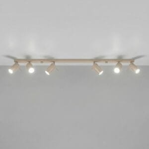 Ring 6-Light Ceiling Bar - Taupe Uncategorized Great Lighting UK Ltd