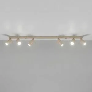 Ring 6-Light Ceiling Bar - Taupe Uncategorized Great Lighting UK Ltd