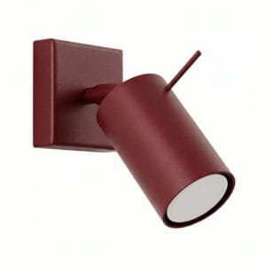 Ring Wall Spotlight - Burgundy Uncategorized Great Lighting UK Ltd