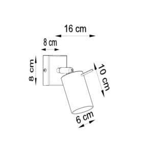 Ring Wall Spotlight - Burgundy Uncategorized Great Lighting UK Ltd
