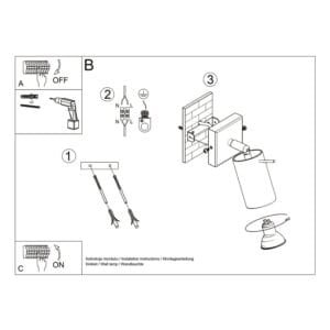Ring Wall Spotlight - Burgundy Uncategorized Great Lighting UK Ltd