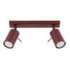 Ring 2-Light Ceiling Bar - Burgundy Uncategorized Great Lighting UK Ltd