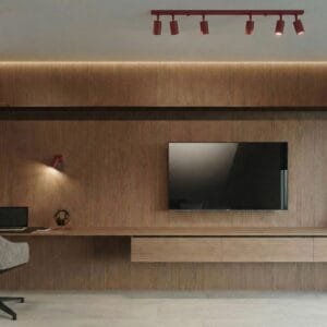 Ring 2-Light Ceiling Bar - Burgundy Uncategorized Great Lighting UK Ltd