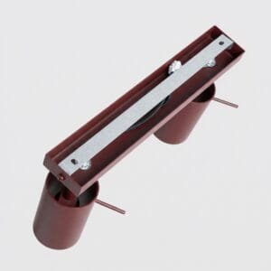 Ring 2-Light Ceiling Bar - Burgundy Uncategorized Great Lighting UK Ltd