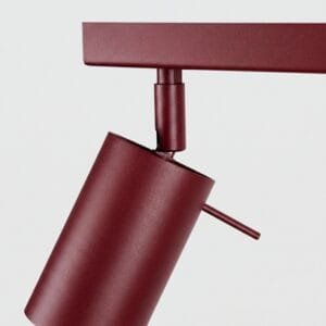 Ring 2-Light Ceiling Bar - Burgundy Uncategorized Great Lighting UK Ltd