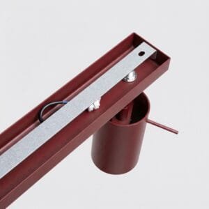 Ring 4-Light Ceiling Bar - Burgundy Uncategorized Great Lighting UK Ltd