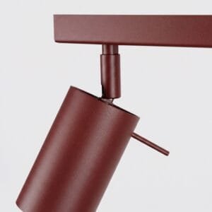 Ring 4-Light Ceiling Bar - Burgundy Uncategorized Great Lighting UK Ltd
