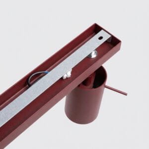 Ring 6-Light Ceiling Bar - Burgundy Uncategorized Great Lighting UK Ltd