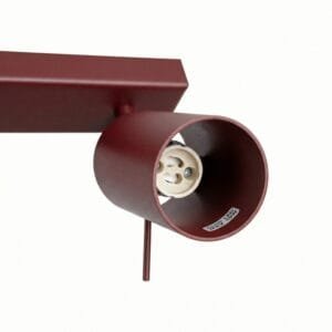 Ring 6-Light Ceiling Bar - Burgundy Uncategorized Great Lighting UK Ltd