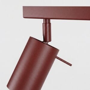 Ring 6-Light Ceiling Bar - Burgundy Uncategorized Great Lighting UK Ltd