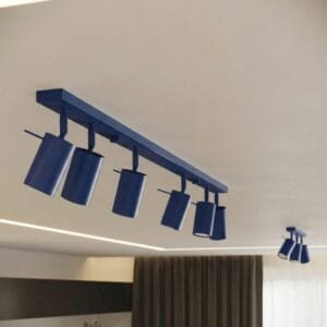 Ring 2-Light Ceiling Bar - Ultramarine Uncategorized Great Lighting UK Ltd