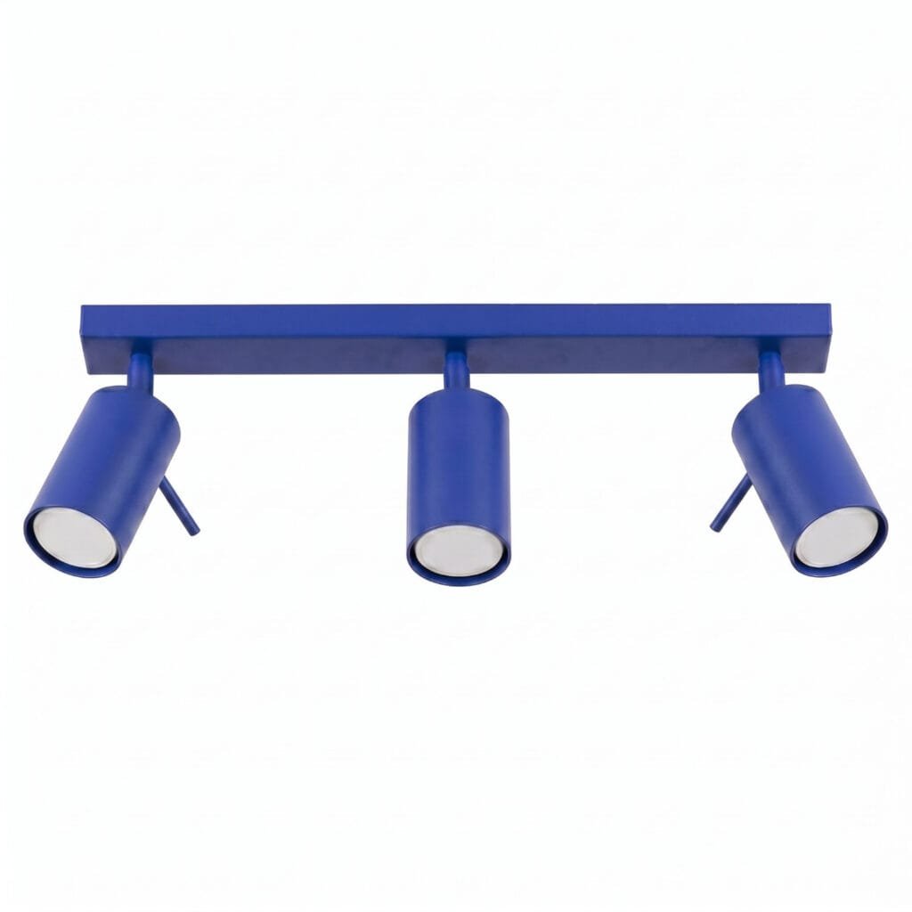 Ring 3-Light Ceiling Bar - Ultramarine 3 Light Spotlights Great Lighting UK Ltd