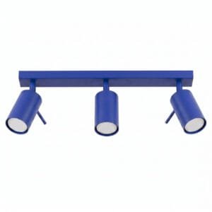 Ring 3-Light Ceiling Bar - Ultramarine Uncategorized Great Lighting UK Ltd