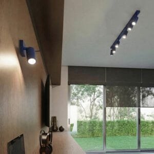 Ring 3-Light Ceiling Bar - Ultramarine Uncategorized Great Lighting UK Ltd