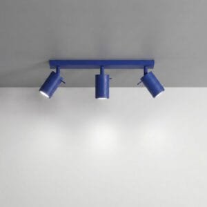 Ring 3-Light Ceiling Bar - Ultramarine Uncategorized Great Lighting UK Ltd