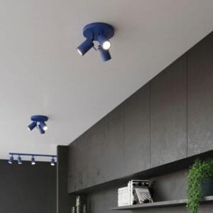 Ring 3-Light Ceiling Cluster - Ultramarine Uncategorized Great Lighting UK Ltd