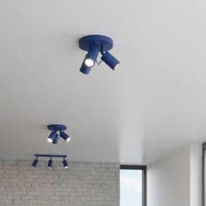 Ring 3-Light Ceiling Cluster - Ultramarine Uncategorized Great Lighting UK Ltd