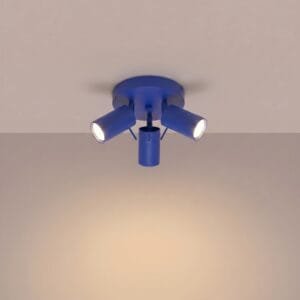 Ring 3-Light Ceiling Cluster - Ultramarine Uncategorized Great Lighting UK Ltd