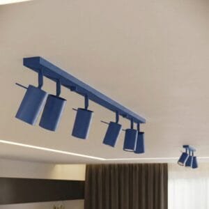 Ring 4-Light Ceiling Bar - Ultramarine Uncategorized Great Lighting UK Ltd