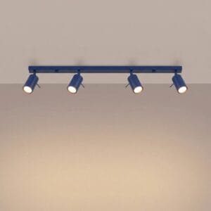 Ring 4-Light Ceiling Bar - Ultramarine Uncategorized Great Lighting UK Ltd