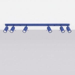 Ring 6-Light Ceiling Bar - Ultramarine Uncategorized Great Lighting UK Ltd