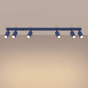 Ring 6-Light Ceiling Bar - Ultramarine Uncategorized Great Lighting UK Ltd