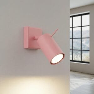 Ring Wall Spotlight - Pink Uncategorized Great Lighting UK Ltd
