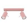 Ring 2-Light Ceiling Bar - Pink Uncategorized Great Lighting UK Ltd