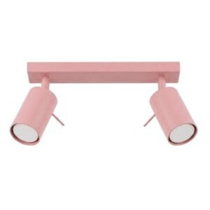 Ring 2-Light Ceiling Bar - Pink Uncategorized Great Lighting UK Ltd