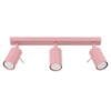 Ring 3-Light Ceiling Bar - Pink Uncategorized Great Lighting UK Ltd