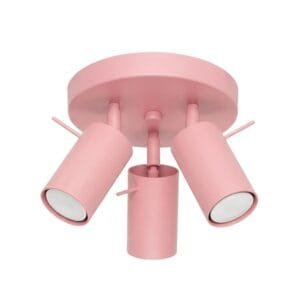 Ring 3-Light Ceiling Cluster - Pink Uncategorized Great Lighting UK Ltd