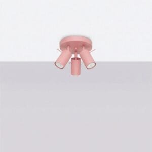Ring 3-Light Ceiling Cluster - Pink Uncategorized Great Lighting UK Ltd