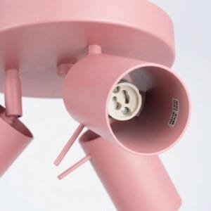 Ring 3-Light Ceiling Cluster - Pink Uncategorized Great Lighting UK Ltd