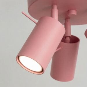 Ring 3-Light Ceiling Cluster - Pink Uncategorized Great Lighting UK Ltd