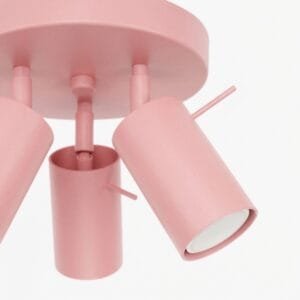 Ring 3-Light Ceiling Cluster - Pink Uncategorized Great Lighting UK Ltd